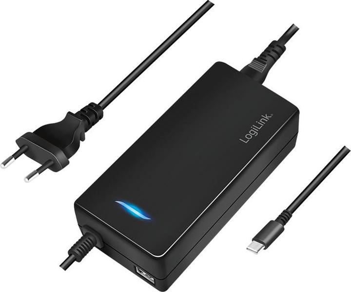 LogiLink USB-C-Tischladeadapter für 2 Geräte, 1x USB-C PD & USB-A, 112 W (112 W)