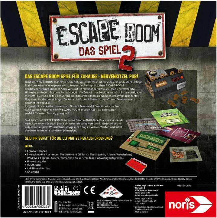 Produktbild Noris Escape Room Das Spiel 2 (Deutsch)