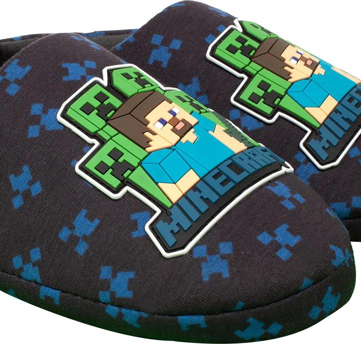 Actual product image Minecraft Boys Creeper Slippers (31)