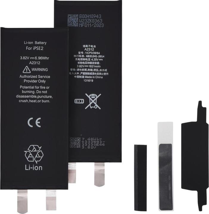 Produktbild OEM - Smartphone Battery (18525) - iPhone SE 2, SE 2020 - 1821mAh, without Flex-Cable - Black