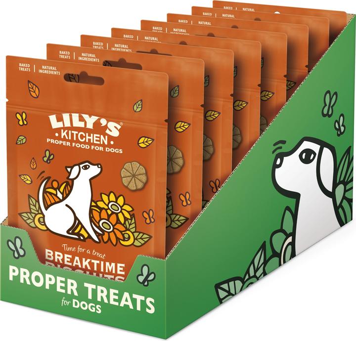 Produktbild Lily's Kitchen Snack Breaktime Biscuits, Erdnussbutter - Banane (Adult, 1 Stk., 80 g)