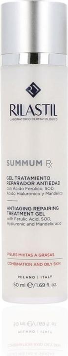 Actual product image Rilastil Summum Rx Anti-Aging Repair Gel with Folic Acid, Hyaluronic Acid and Almond Acid for Mixed and Oily (50 ml)
