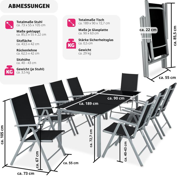 Actual product image tectake Lounge (189 cm)