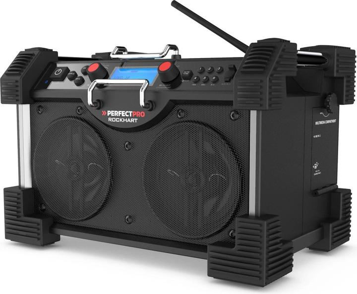 Image du produit PerfectPro - Rockhart RH4- Bouwradio - Bluetooth - Dab+ Radio (DAB+ DAB, FM, NFC, Bluetooth)