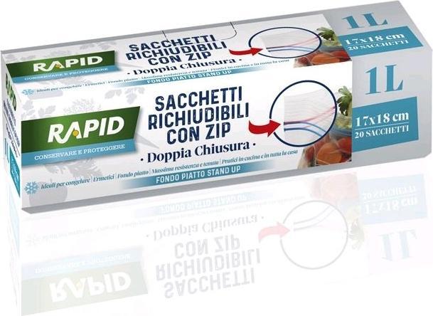 Produktbild Rapid Gefrierbeutel mit Zip 1 l (20 x)