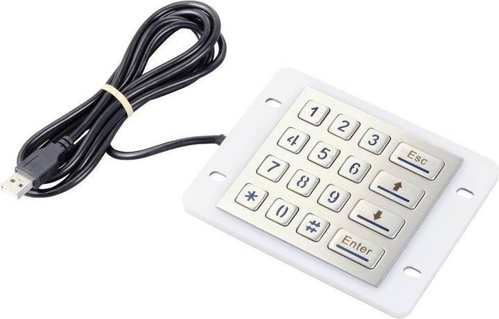 Produktbild Renkforce RF-KP-500 USB Nummernblock IP68 Wasserdicht und staubgeschützt, Beleuc (US, Kabelgebunden)