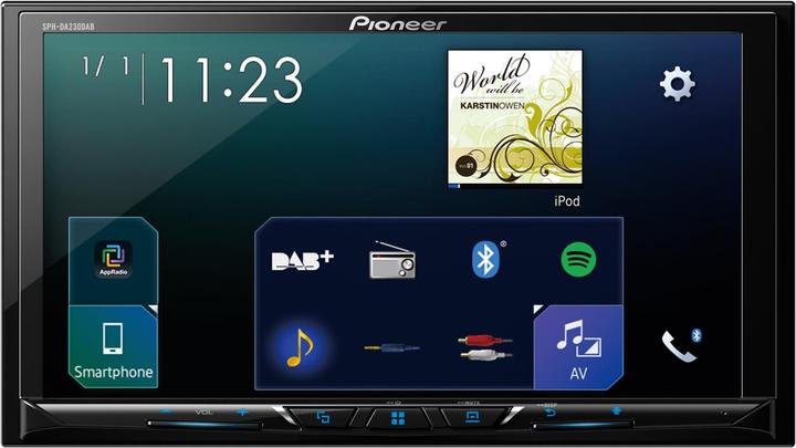 Pioneer SPH-DA230DAB sans antenne DAB (Voiture Android, Apple Carplay)