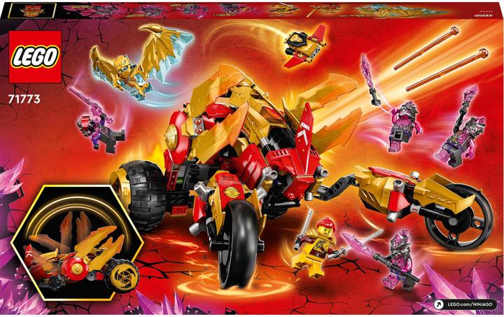 Actual product image LEGO Kai's gold dragon raider (71773, LEGO Ninjago)