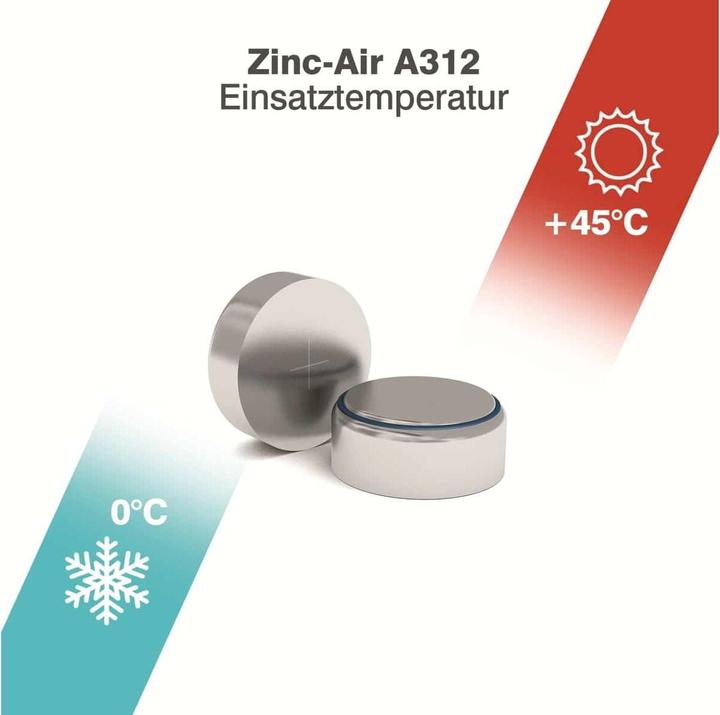 Produktbild Camelion A312 - Einwegbatterie - Zink-Luft - 1,4 V - 6 Stück(e) - Silber - 92 mm (6 Stk., A312, 160 mAh)