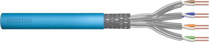 Produktbild Digitus Installation cable cat.6A S/FTP Eca solid wire AWG 23/1 LSOH 50m blue foiled (S/FTP, CAT6a, 50 m)