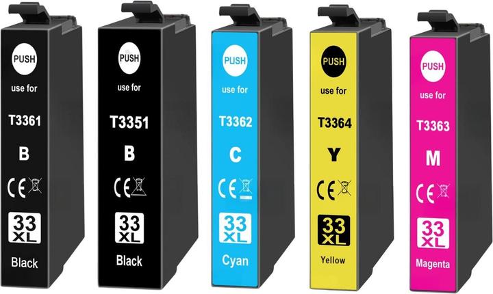 Produktbild Hermex Kompatible Tintenpatrone XL für Epson Expression Premium XP-540 (M, BK, PBK, C, Y)