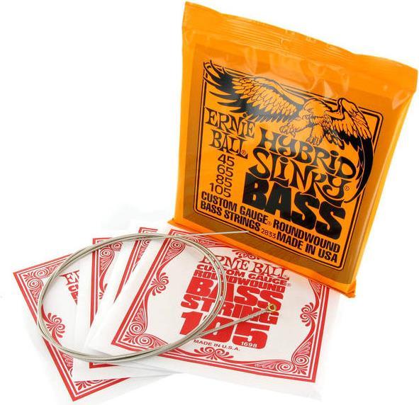 Actual product image Ernie Ball Hybrid Slinky (4 x, Electric bass, 0.11")