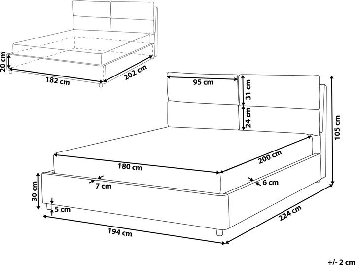 Image du produit Beliani Batilly (180 x 200 cm)