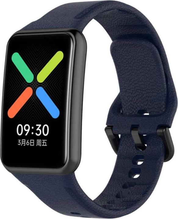 Image du produit Cover-Discount OPPO Watch Free - Bracelet de remplacement en silicone bleu (Silicone)