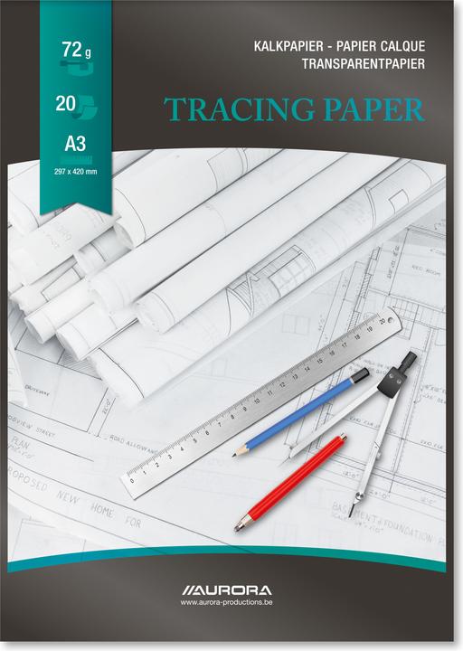 Produktbild Aurora Transparent-Papier-Blöcke (A3, Blanko)
