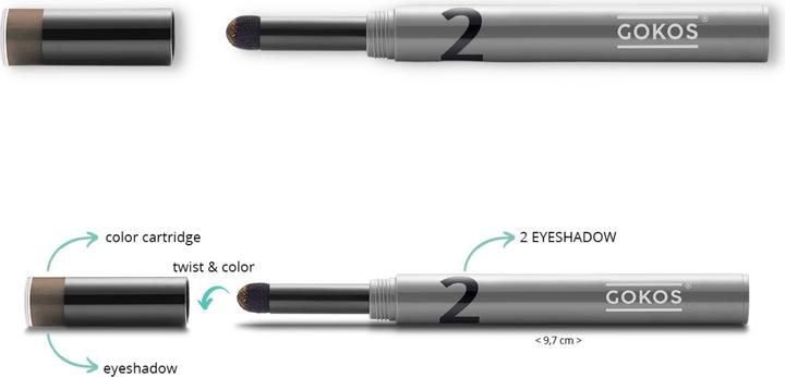 Actual product image Gokos Eyecolor (215 True Brunette)