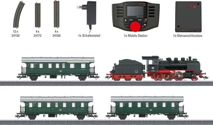 Produktbild Märklin Digital-Startpackung Nebenbahn mit BR 24 der DB (Spur H0)