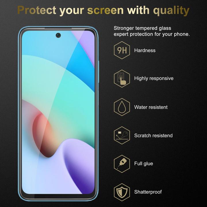 Immagine prodotto Cadorabo Vetro di protezione del display (3 Pezzo/i, Xiaomi Redmi 10, Xiaomi Redmi Note 11)