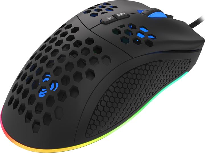 Produktbild Genesis for games Krypton 555 with cable, 8000 DPI, USB 2.0, Black (Kabelgebunden)