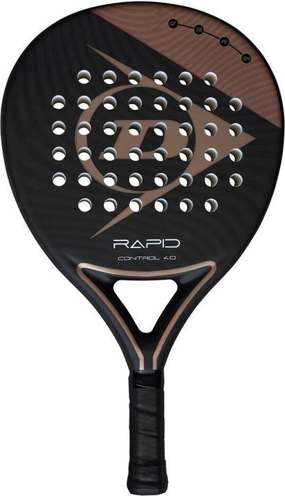 Actual product image Dunlop Padel tennis racket RAPID CONTROL 4.0 360g Round Pro-EVA beginner black/silver