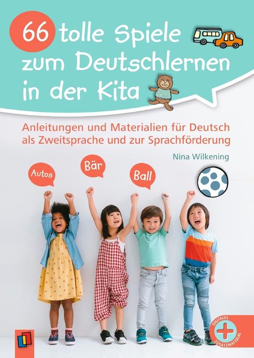 Actual product image 66 tolle Spiele zum Deutschlernen in der Kita (German, Nina Wilkening, 2024)