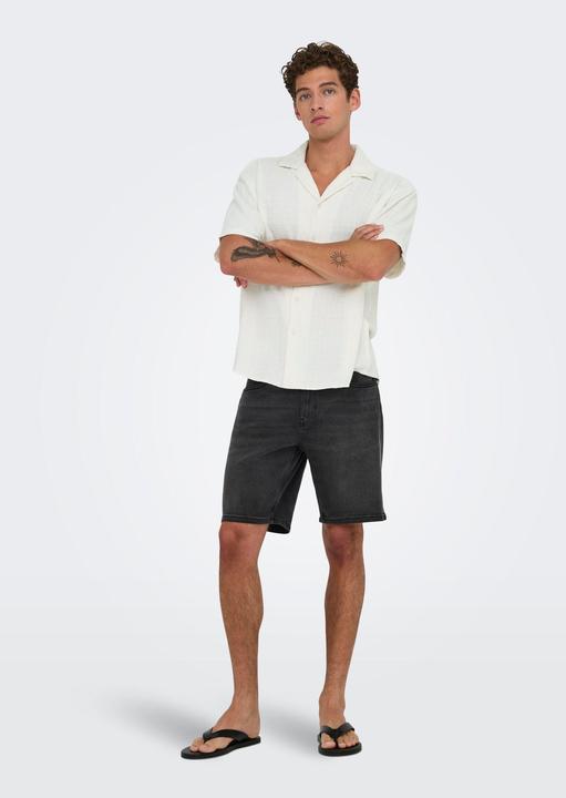 Actual product image Only & Sons Onslatham Rlxss Resort Linen Struc 0257 (S)