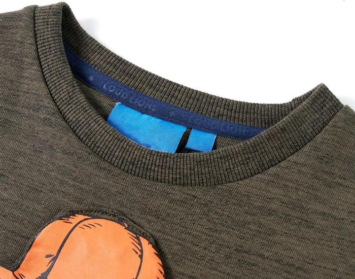 Immagine prodotto VidaXL Felpa da bambino cachi scuro melange 104,Materiale: 80 (104)