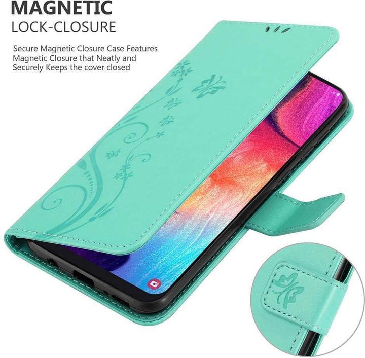 Actual product image Cadorabo Flower Book cover (Samsung Galaxy A50, Samsung Galaxy A30s, Samsung Galaxy A50s)