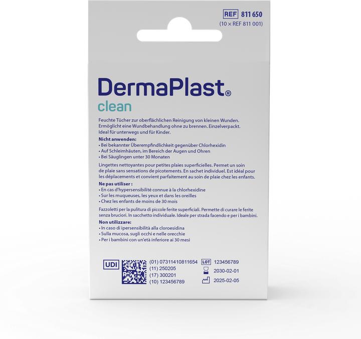 Actual product image DermaPlast Clean (Sheets)
