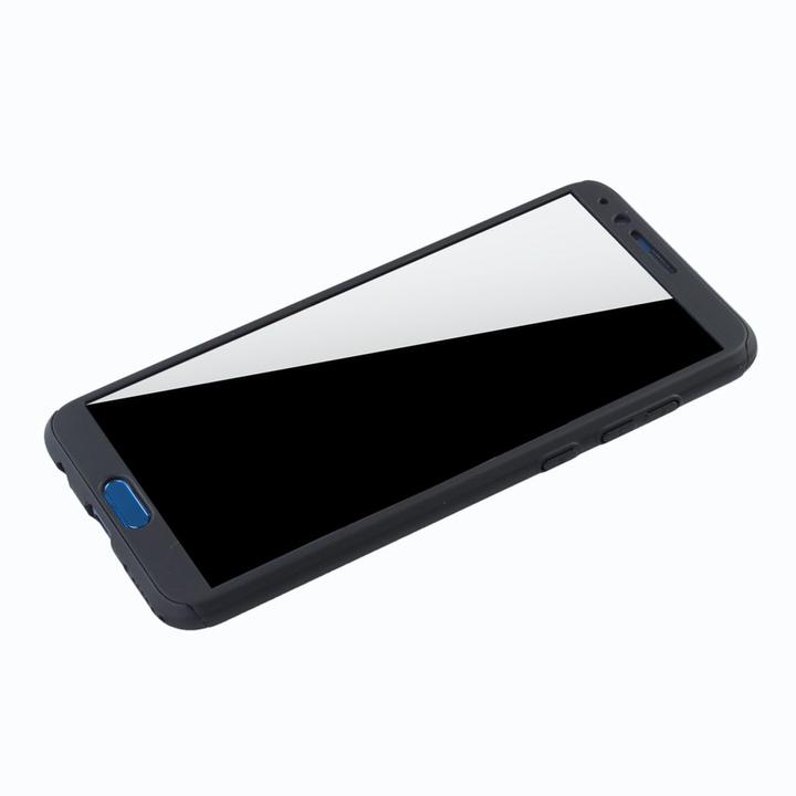 Produktbild König Design Hülle Handy Schutz für Huawei Honor View 10 360 Case Cover Displayschutz Schwarz (Honor View 10)