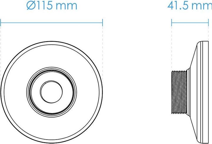 Actual product image Vivotek AM-52E Mounting Adapter for Outdoor Dome IP Cameras (Mounting kit)
