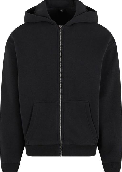 Build Your Brand Hoodie mit durchgehendem Reissverschluss (L)