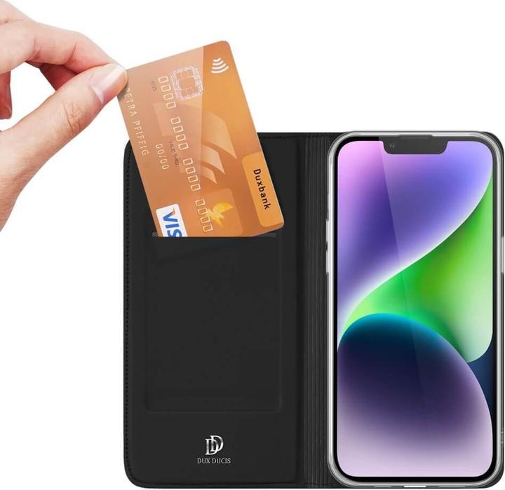 Image du produit Dux Ducis Étui portefeuille Skin Pro pour iPhone 15 - Noir (Apple iPhone 15)