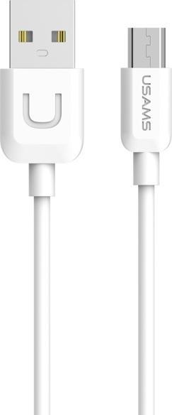 Image du produit Usams Câble U-Turn microUSB 1m bialywhite 2A MICUSBXD02 US-SJ098 (1 m, USB 2.0)