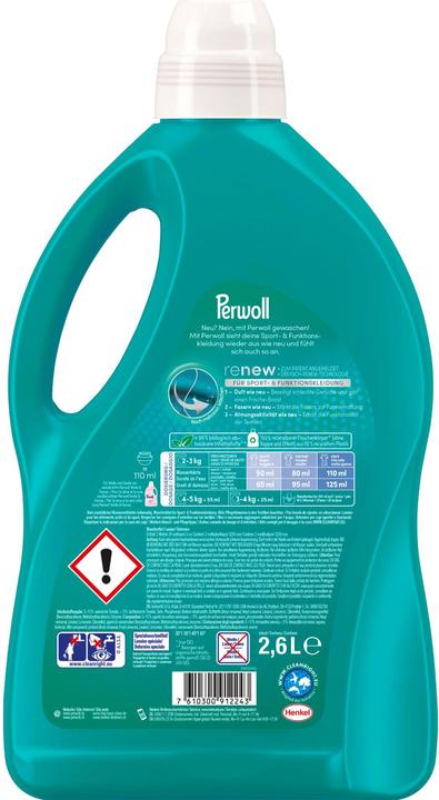 Produktbild Perwoll Renew Flüssig Sport (52 Waschgänge, Flüssigwaschmittel)