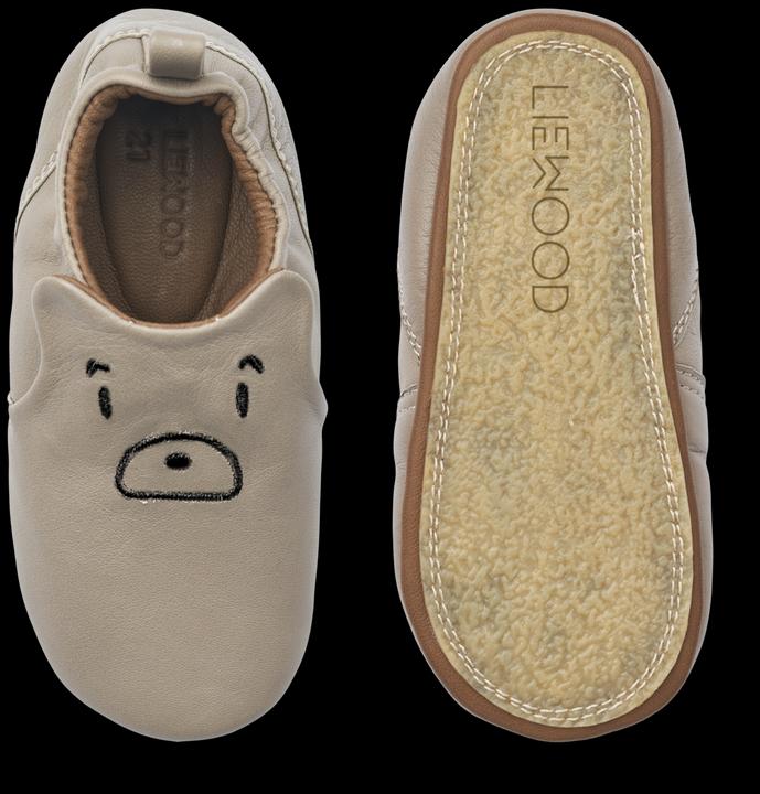 Immagine prodotto Liewood Pantofole in pelle / Fringuelli Eliot con faccia d'orso Mist (18)