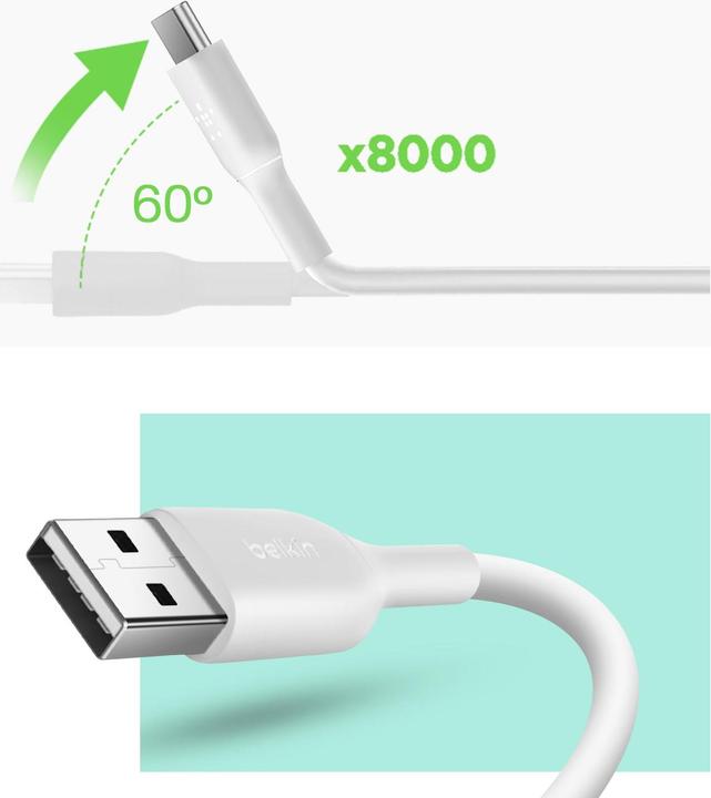 Produktbild Belkin Boost Charge USB-A – USB-C (2 m, USB 2.0)