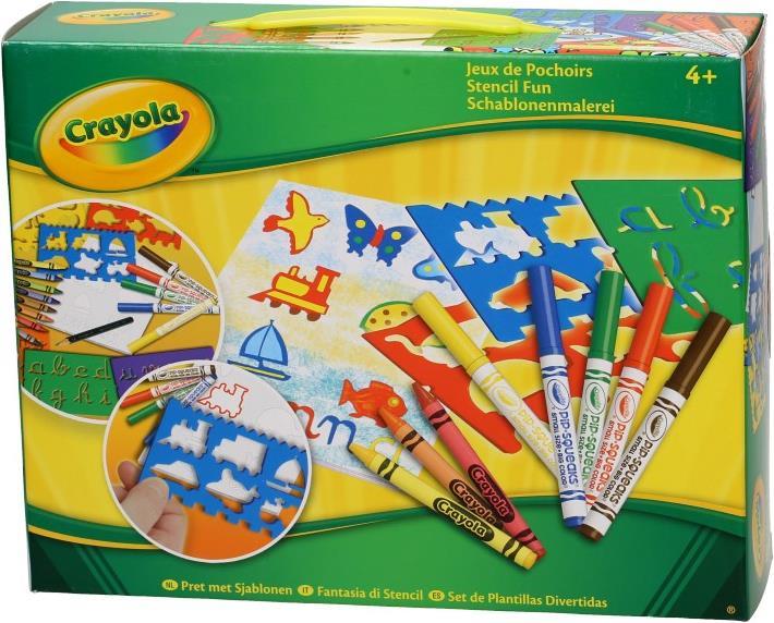 Actual product image Crayola stencil painting