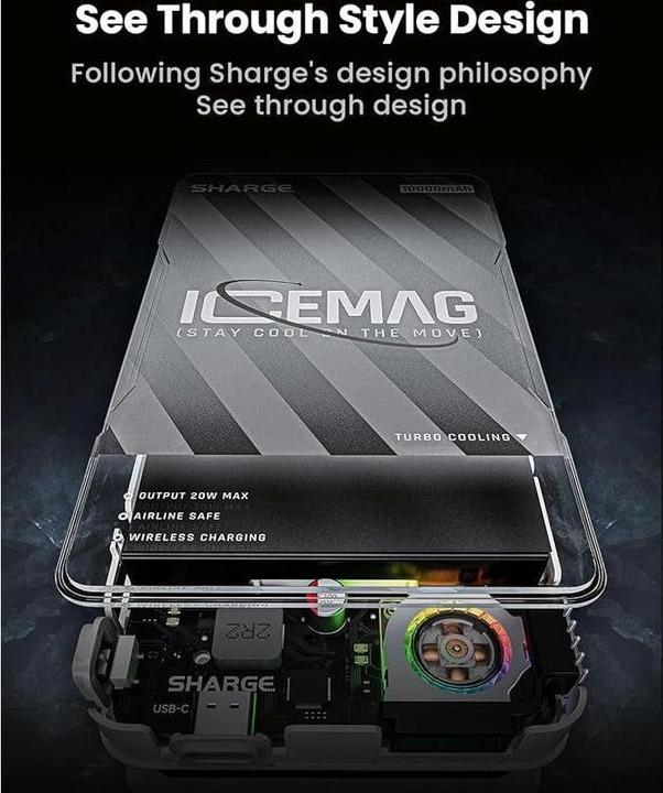 Image du produit Sharge Icemag (10000 mAh, 20 W, 37 Wh)