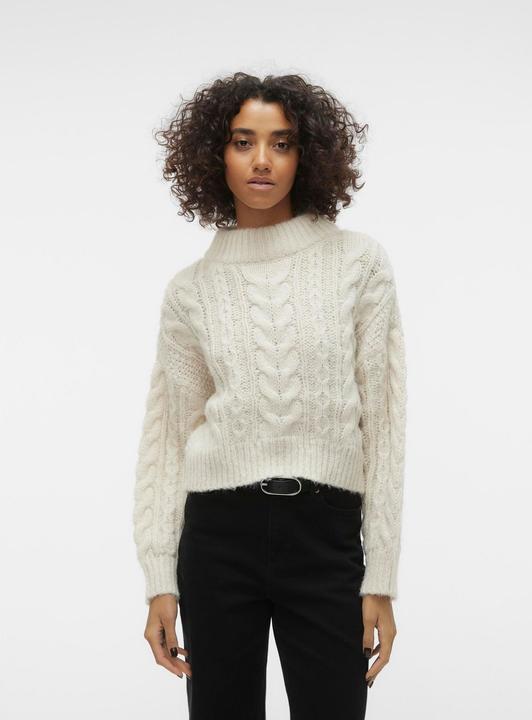 Actual product image Vero Moda VMDREAM LS HIGHNCK CROP PULLOVER GA EXC Knitted jumper (XL)