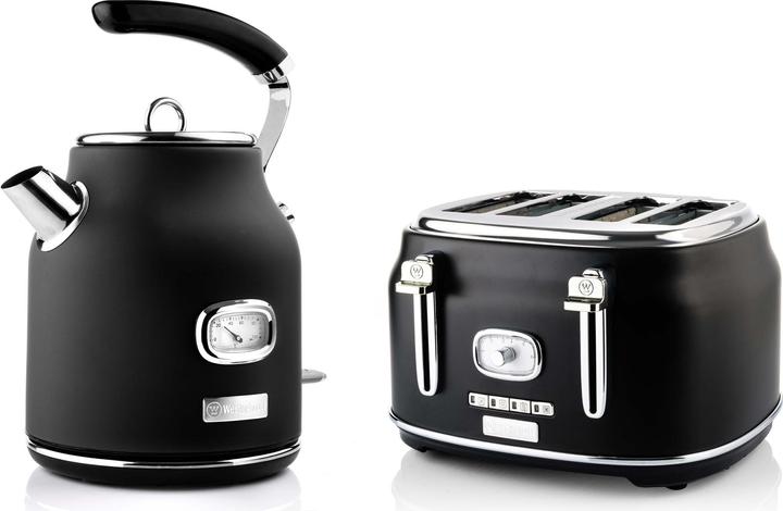 Actual product image Westinghouse Retro Breakfast Set, 4-Slot Toaster + Kettle 1.7L
