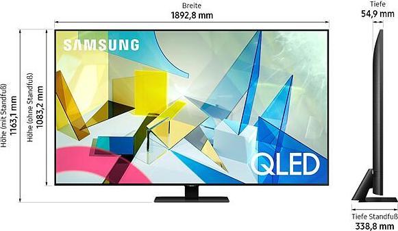 Image du produit Samsung QE85Q80T (85", QLED, 4K, 2020)