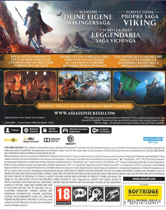 Produktbild Ubisoft Assassin's Creed: Valhalla - Ragnarök Edition (PS5, Multilingual)