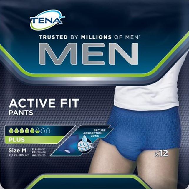 Actual product image Tena Men Active Fit Pants (12 x, Regular)