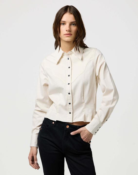 Immagine prodotto Wrangler Langarmhemd Femme Peplum Shirt (XS)