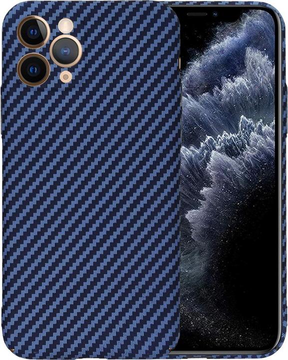 Actual product image Techsuit - Carbonite FiberShell - iPhone 11 Pro - Cyan (Apple iPhone 11 Pro)