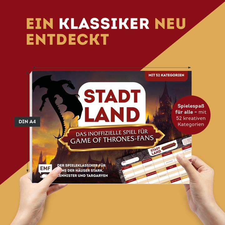 Produktbild Stadt, Land, das inoffizielle Spiel für Game of Thrones-Fans – Der Spieleklassiker für Fans der (Deutsch)