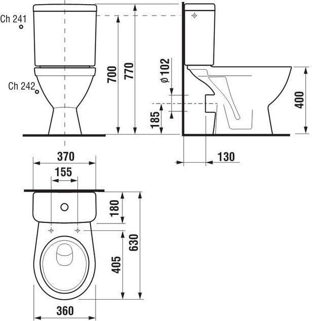 Produktbild Jika WC LYRA PLUS 26386 HORIZONTAL