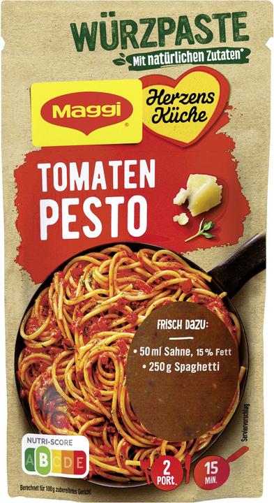 Produktbild Maggi Herzensküche Würz-Paste Tomaten Pesto (85 g)