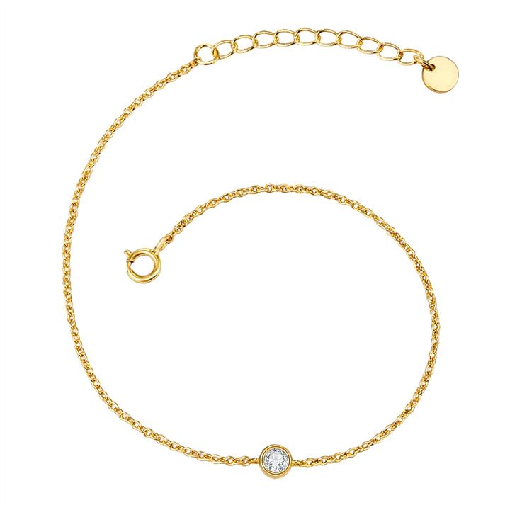 Lulu & Jane Damen Armband Messing - 35468 (17 cm, Messing)